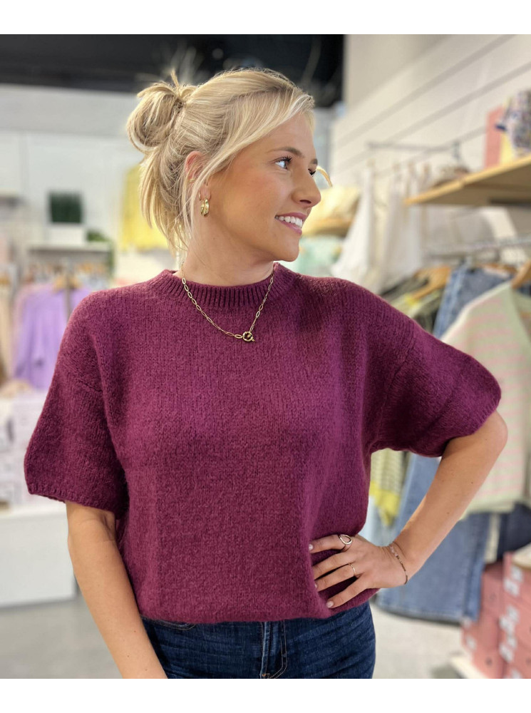 Pull à manches courtes