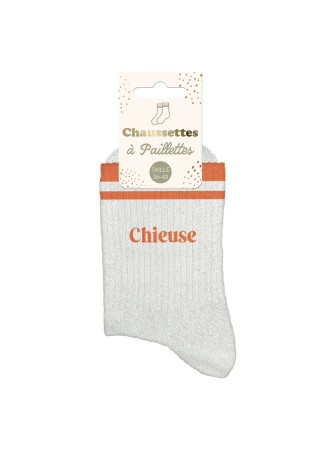 Chaussettes message à bandes