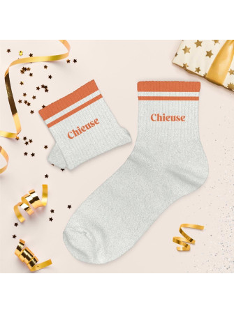 Chaussettes message à bandes