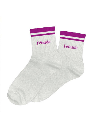 Chaussettes message à bandes