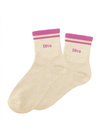 Chaussettes message à bandes