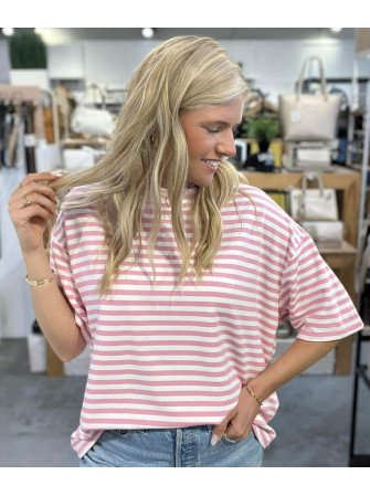 T-shirt rayé manches courtes
