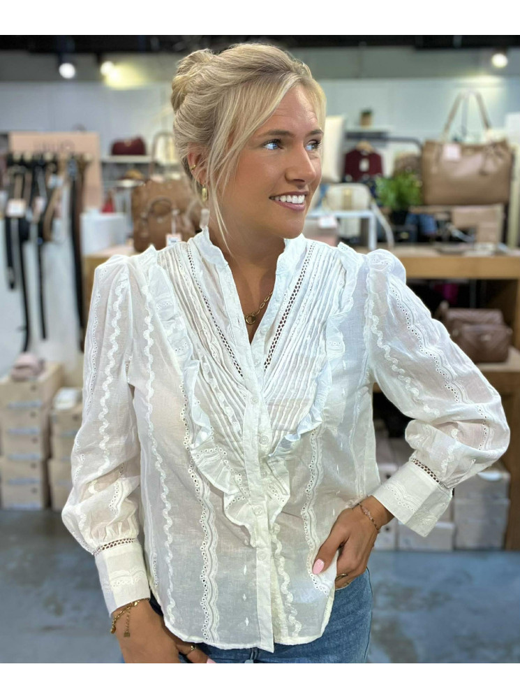 Chemise brodé manches longues