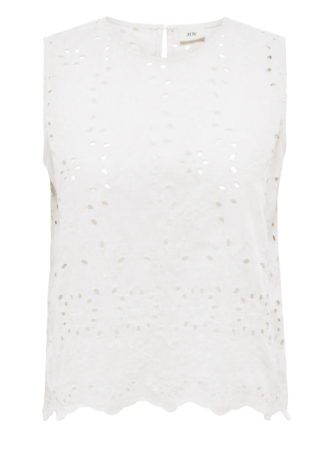 Blouse ajourée sans manches