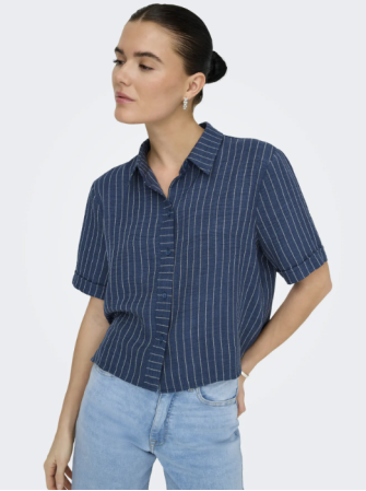 Chemise rayée manches courtes
