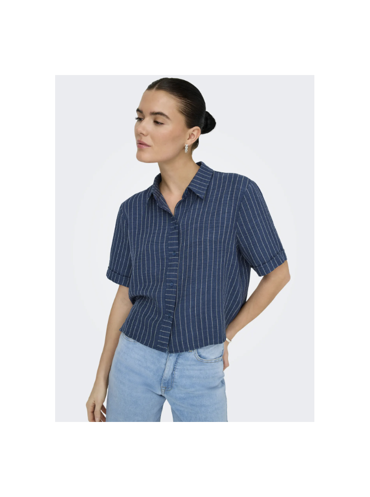 Chemise rayée manches courtes
