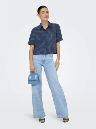 Chemise rayée manches courtes
