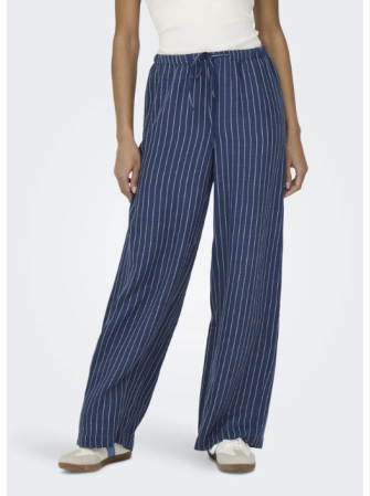 Pantalon fluide rayé