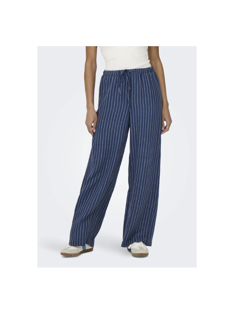 Pantalon fluide rayé