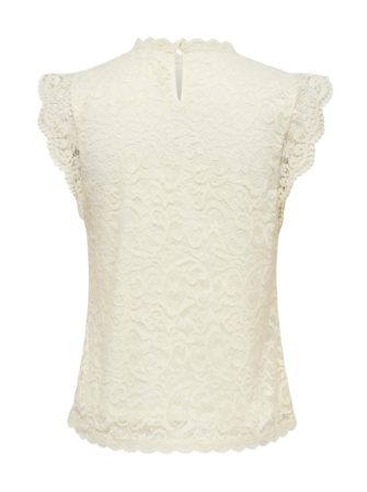 Blouse dentelle sans manches