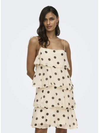 Robe à pois fines bretelles