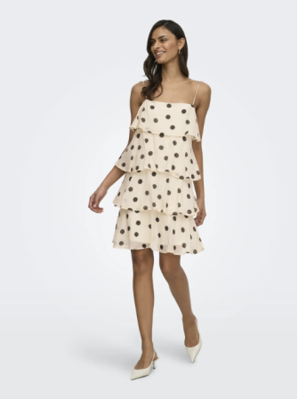Robe à pois fines bretelles