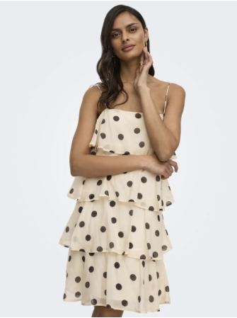 Robe à pois fines bretelles