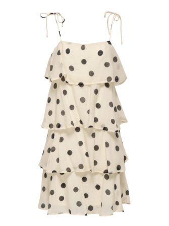 Robe à pois fines bretelles