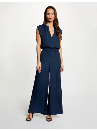 Blouse satinée sans manches