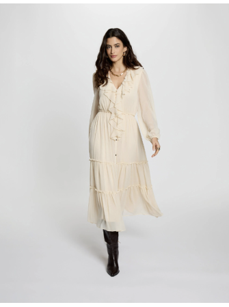 Robe longue à volants