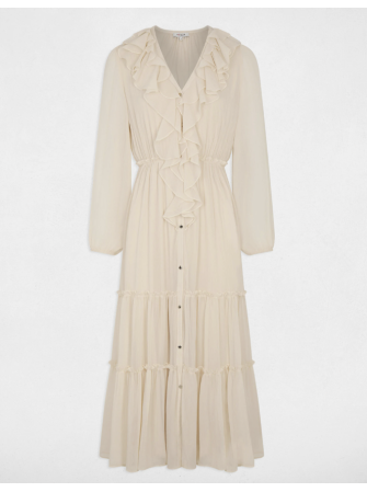 Robe longue à volants