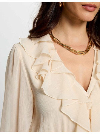 Robe longue à volants