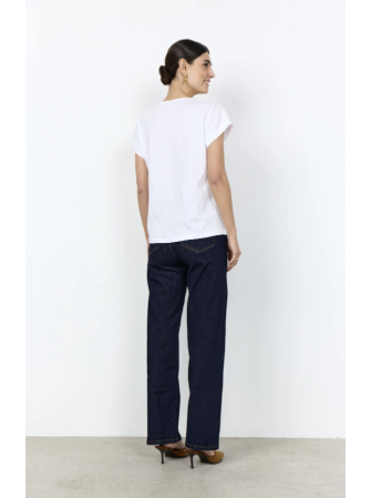 T-shirt col V en dentelle