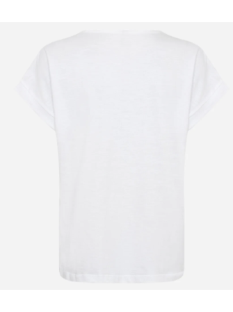 T-shirt col V en dentelle