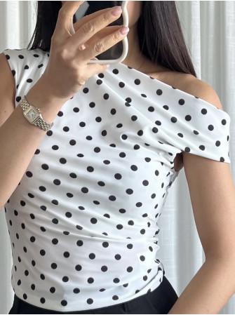 Top asymétrique à pois
