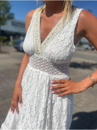 Robe "bohème" en dentelle