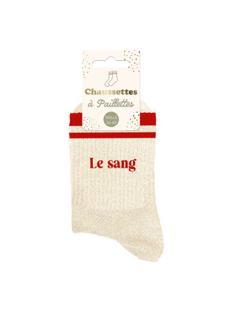 Chaussettes message à bandes