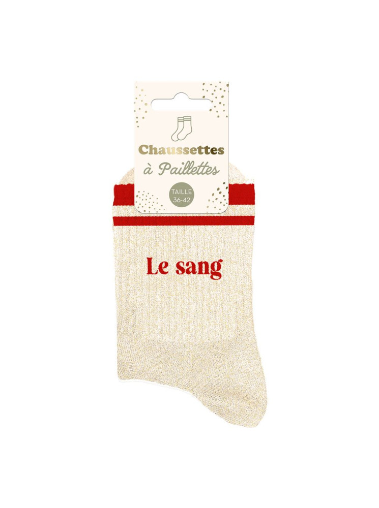Chaussettes message à bandes