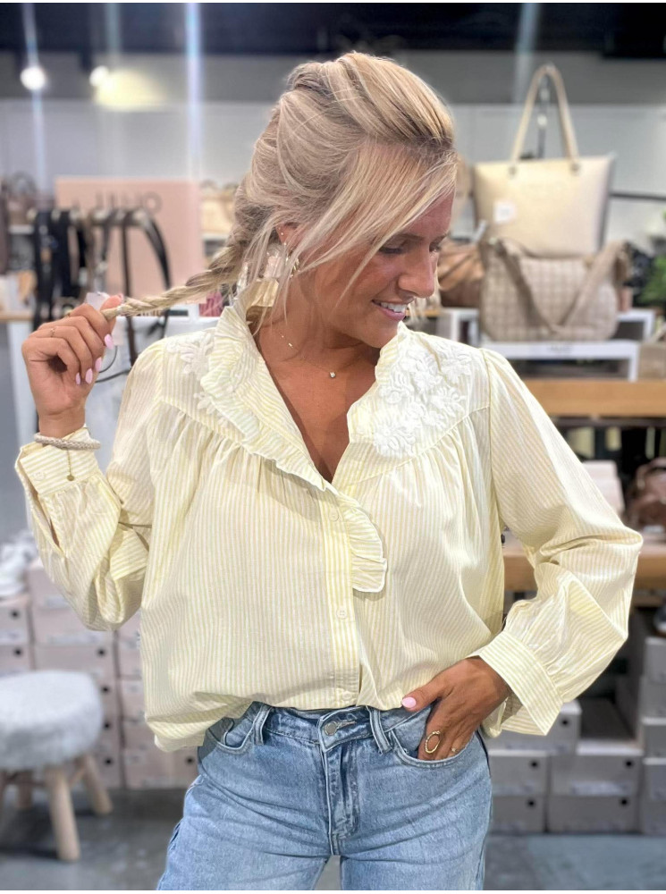 Chemise rayée manches longues