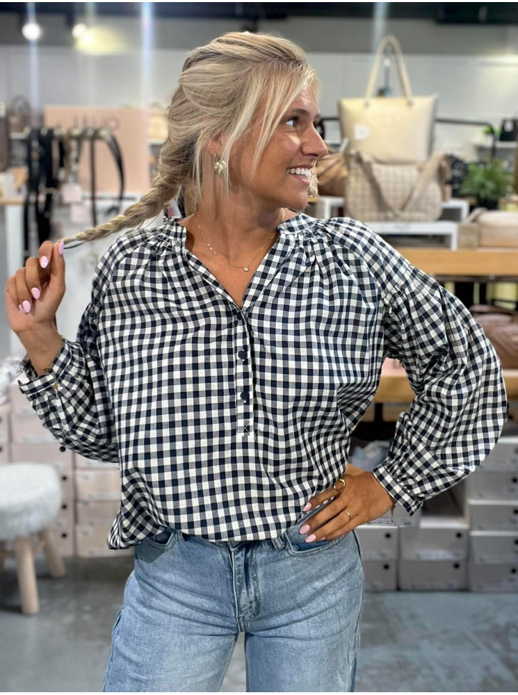 Blouse à carreaux