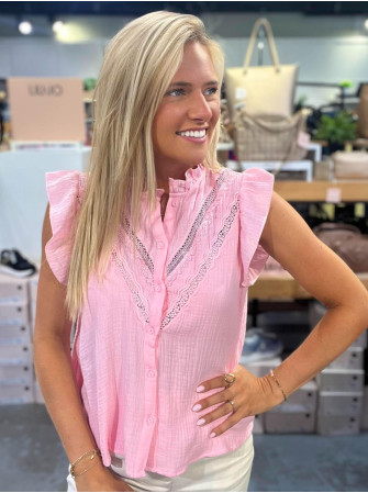 Blouse sans manches 100% coton