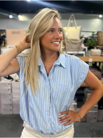 Chemise rayée manches courtes