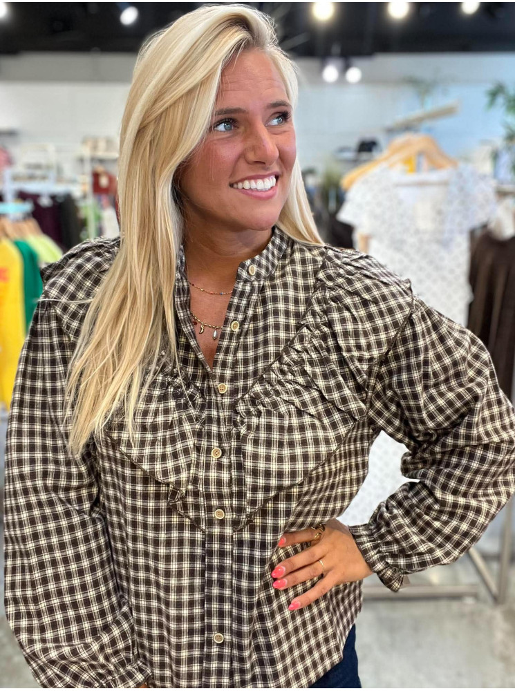 Chemise à carreaux