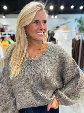 Pull en maille à col...