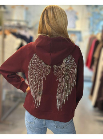 Gilet zippé "Angel" à capuche