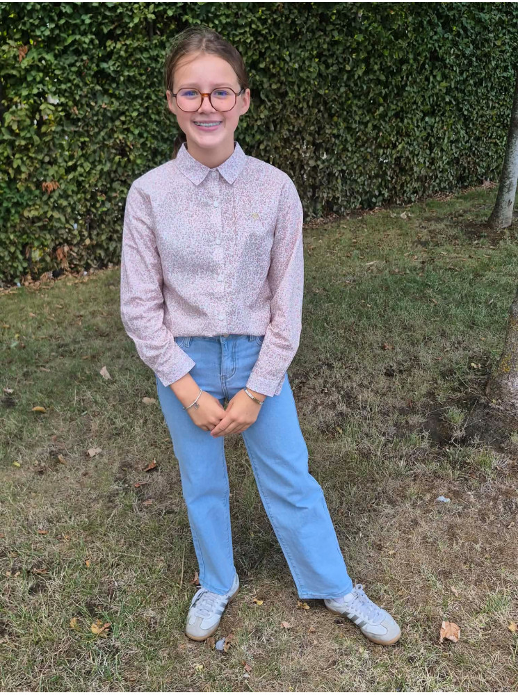 Chemise fleurie longues manches 10 à 16 ans