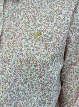 Chemise fleurie longues manches 10 à 16 ans