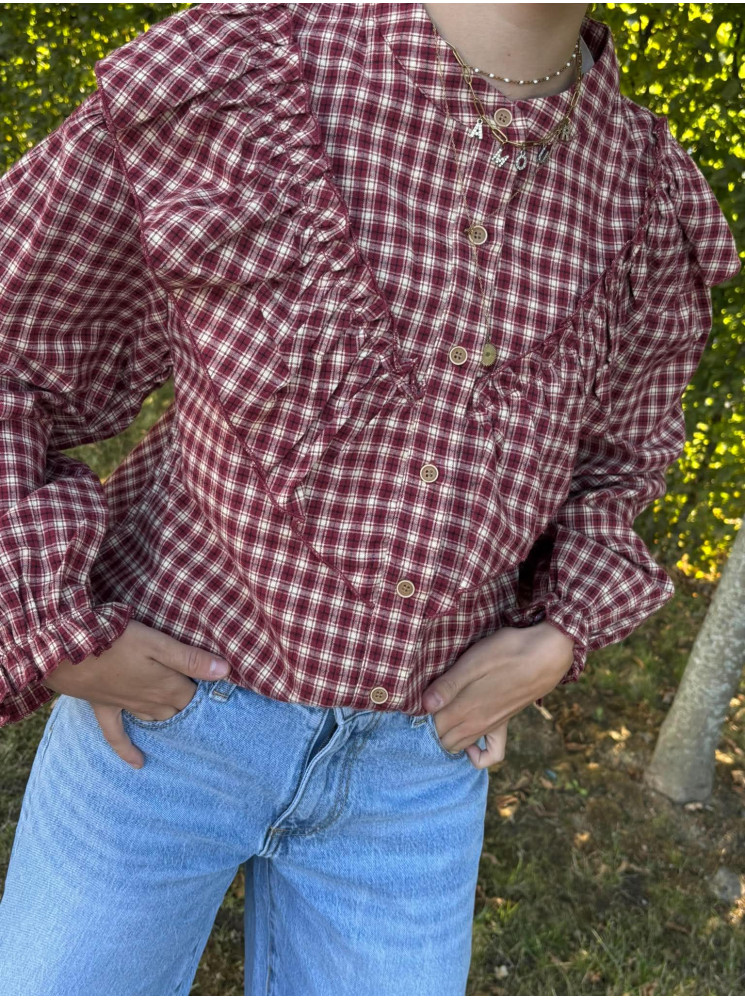 Chemise à carreaux