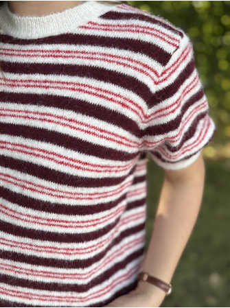 Pull rayé manches courtes