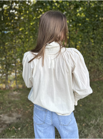 Chemise col haut
