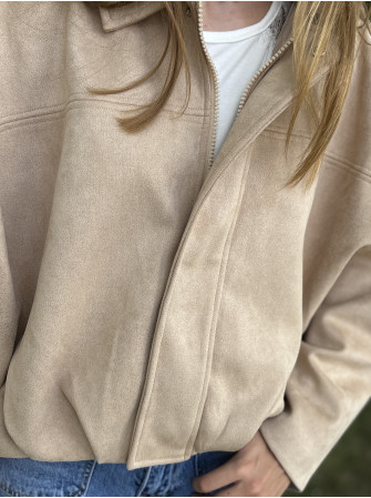 Veste courte suédine 10 à 16 ans