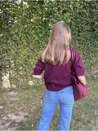 Pull polo manches courtes