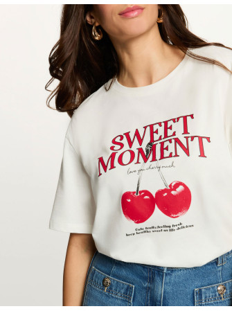 T-shirt imprimé manches...