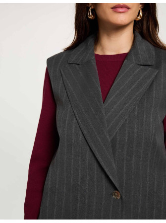 Gilet rayé sans manches