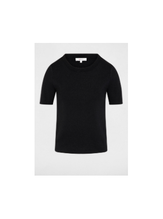 Top pailleté manches courches