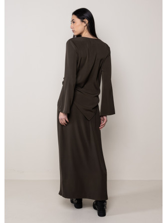 Blouse asymétrique col bénitier