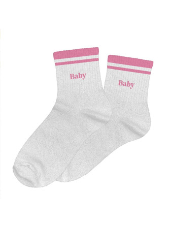 Chaussettes message à bandes