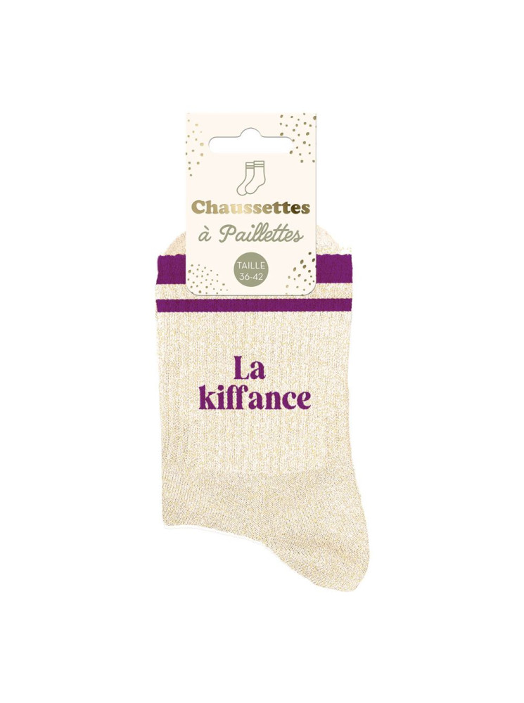Chaussettes message à bandes