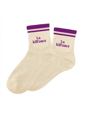 Chaussettes message à bandes