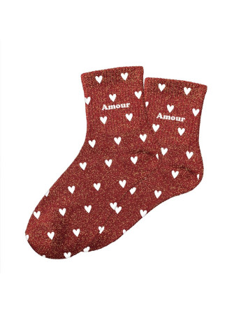 Chaussettes message coeurs